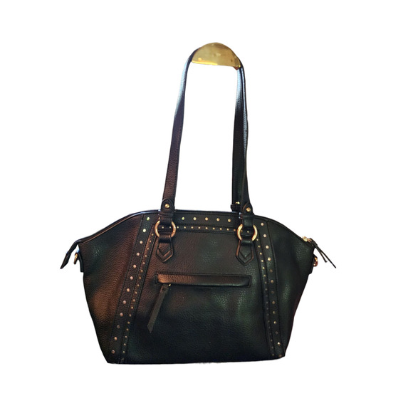 Jessica Simpson black faux leather shoulder bag with matching wallet. - Picture 2 of 9